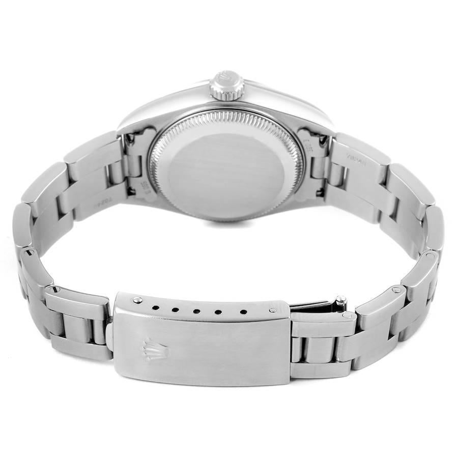 Rolex Date Silver Dial Oyster Bracelet Steel Ladies Watch 79160 For Sale 5