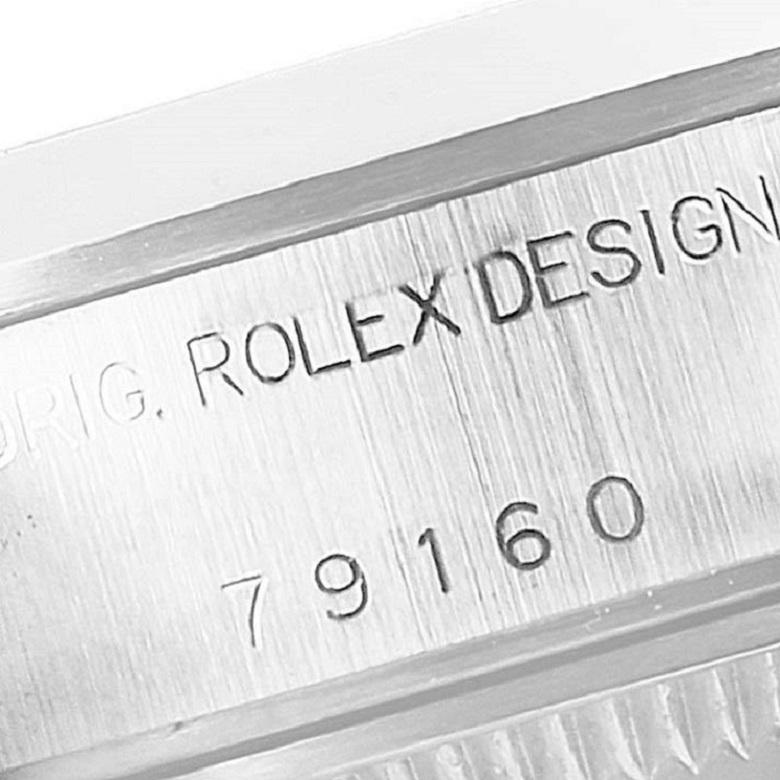 Rolex Date Silver Dial Oyster Bracelet Steel Ladies Watch 79160 Papers For Sale 2