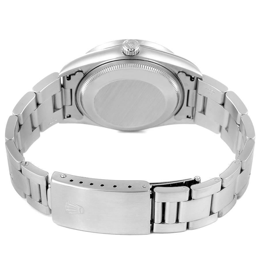 Rolex Date Silver Dial Oyster Bracelet Steel Men's Watch 15210 Box Papers 6