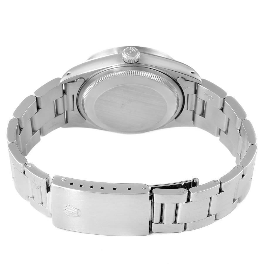 Rolex Date Silver Dial Oyster Bracelet Steel Mens Watch 15210 5