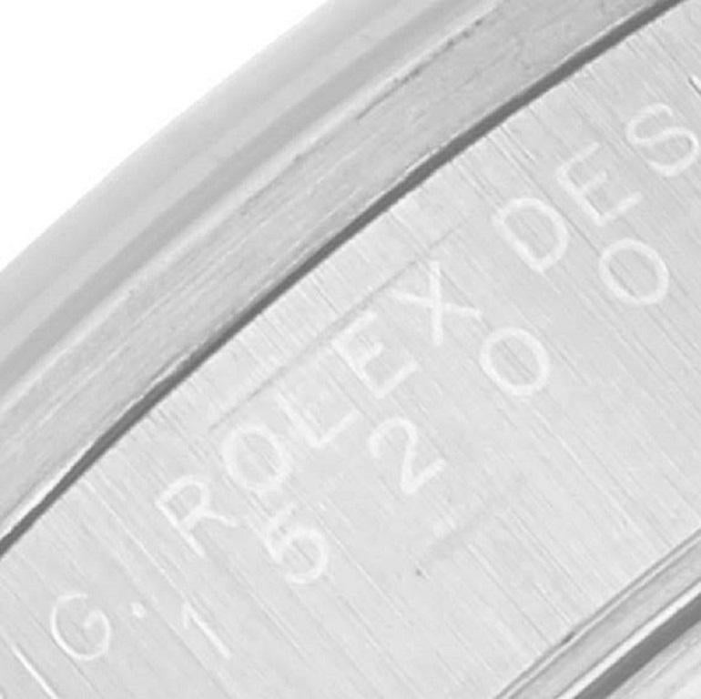 Men's Rolex Date Silver Dial Smooth Bezel Steel Mens Watch 15200 Papers
