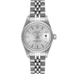 Rolex Date Silver Dial Steel Ladies Watch 79240 Box Papers