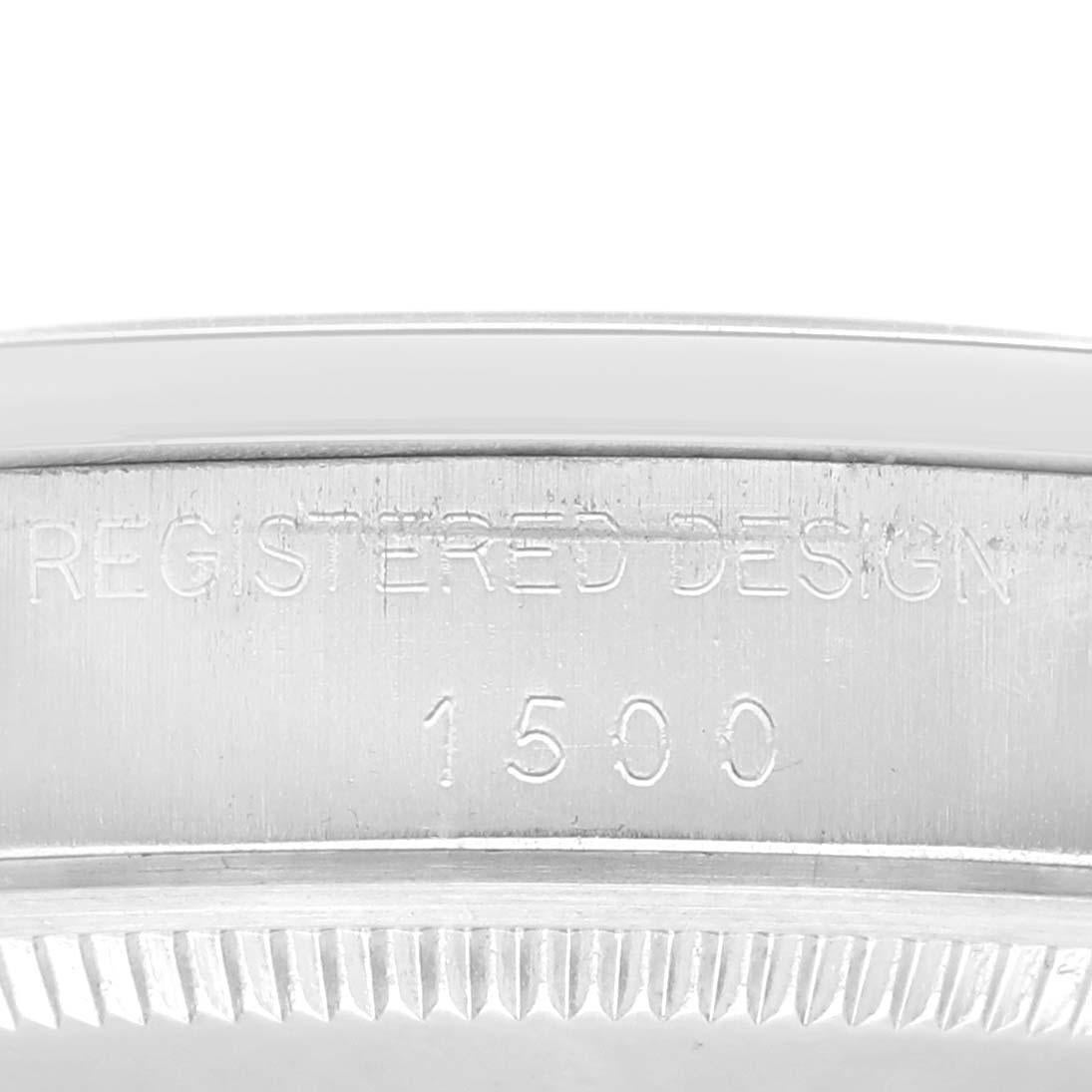 Rolex Date Silver Dial Vintage Steel Mens Watch 1500 2