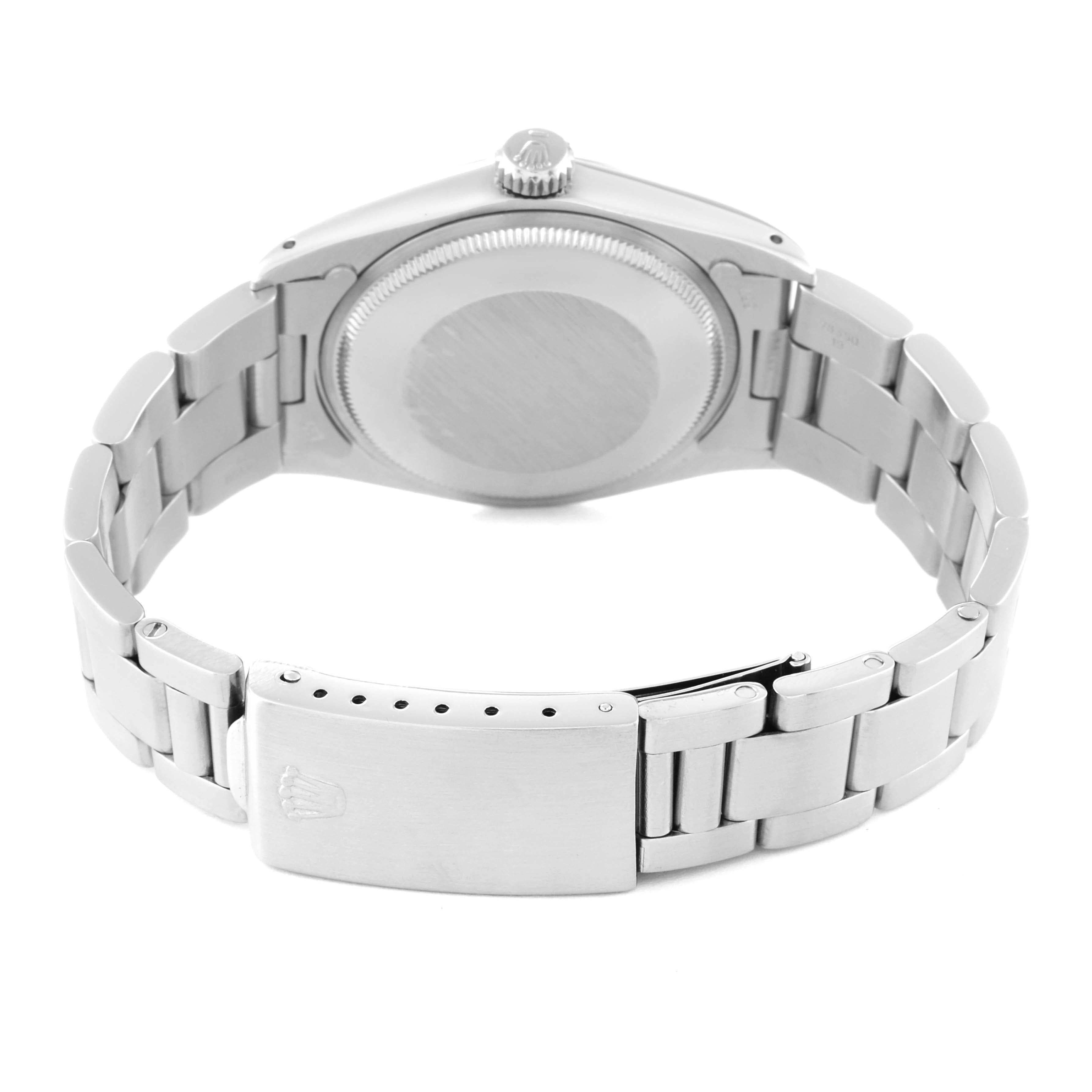 Rolex Date Silver Dial Vintage Steel Mens Watch 1500 5