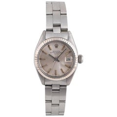 Vintage Rolex Date Stainless Steel Automatic Calendar Bracelet Watch, circa 1980