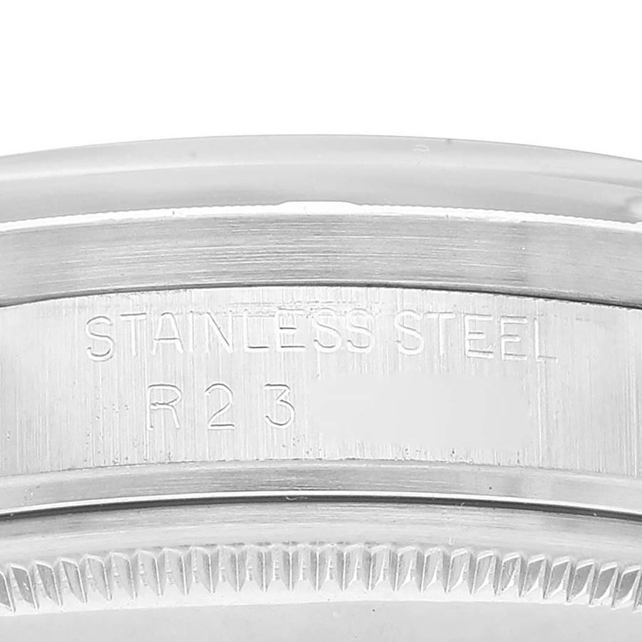 Men's Rolex Date Stainless Steel Black Dial Vintage Mens Watch 15010
