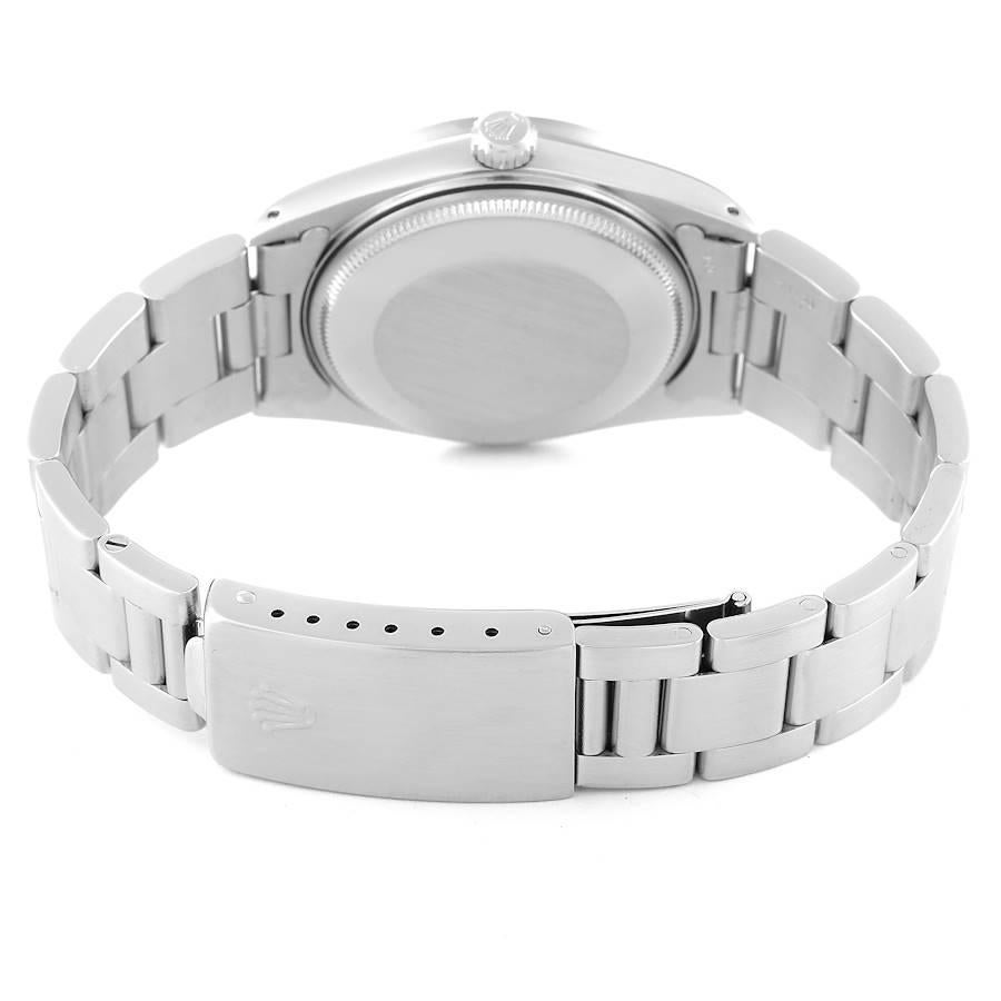 Rolex Date Stainless Steel Black Dial Vintage Mens Watch 15010 2