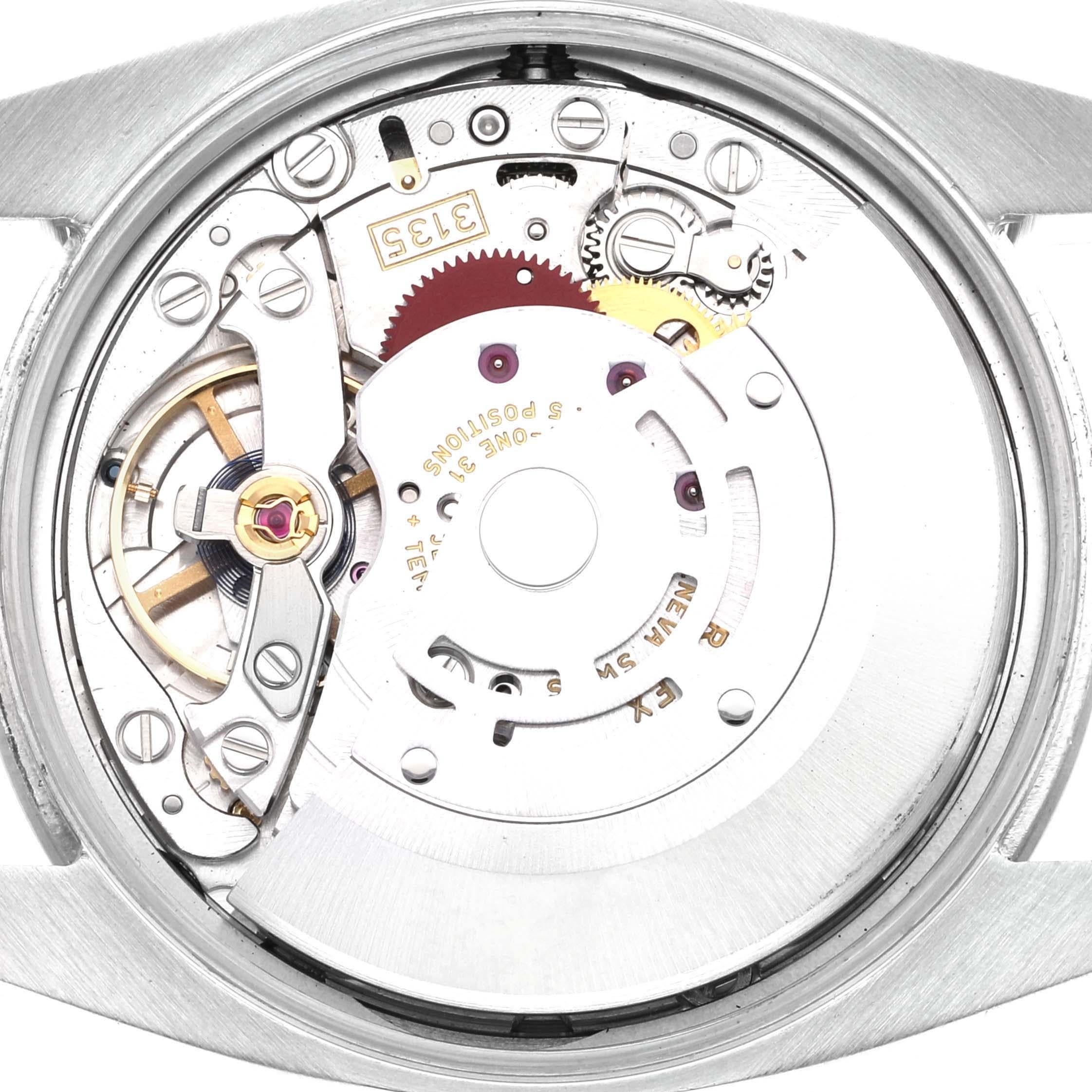 Rolex Date Acero Inoxidable Esfera Azul Reloj Caballero 115200 Caja Tarjeta en venta 4
