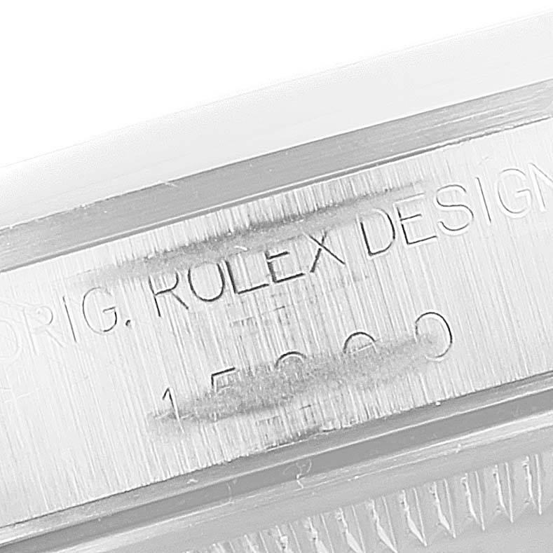 Rolex Date Stainless Steel Silver Dial Men's Watch 15000 4