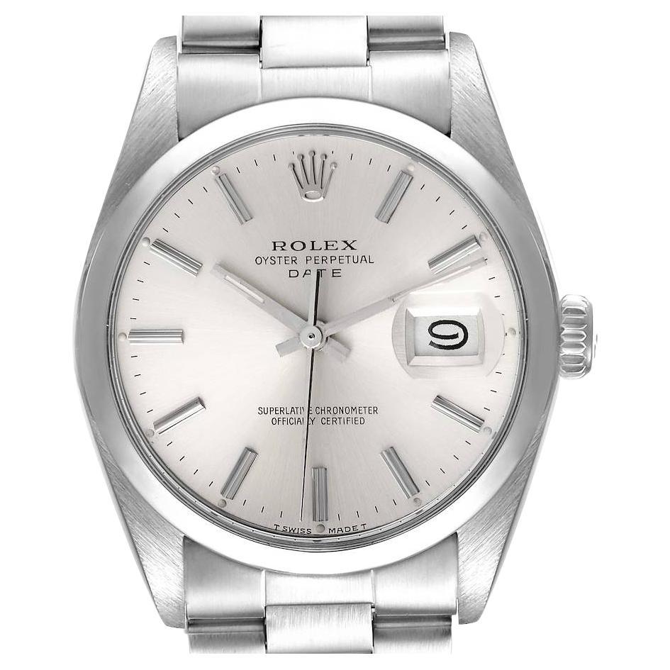 Rolex Date Vintage Black Sigma Dial Stainless Steel Men's Watch 1501 ...