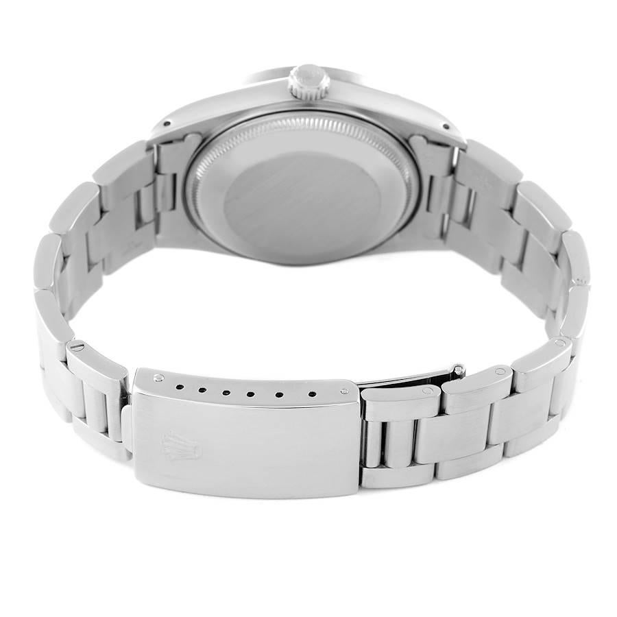 Rolex Date Stainless Steel Silver Dial Vintage Mens Watch 15010 Box Papers 5