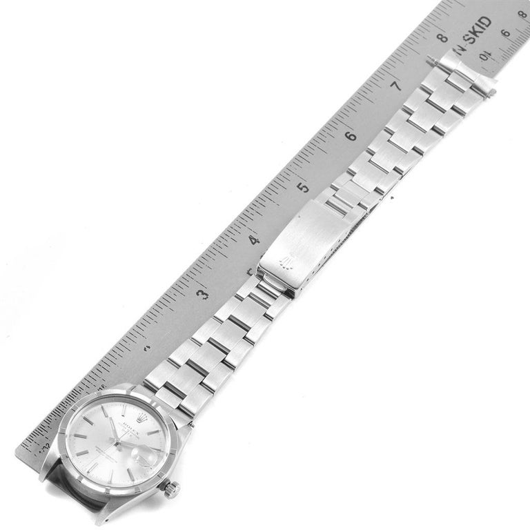 Rolex Date Stainless Steel Silver