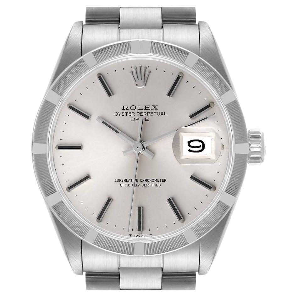 Rolex Date Vintage Blue Dial Stainless Steel Men's Watch 1501 For Sale ...