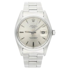 Rolex Date Stainless Steel Silver Dial Retro Watch 1500 Circa 1978