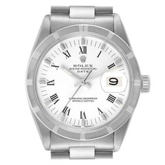 Rolex Date Stainless Steel White Dial Vintage Mens Watch 1501