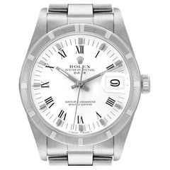 Rolex Date Stainless Steel White Dial Vintage Mens Watch 1501