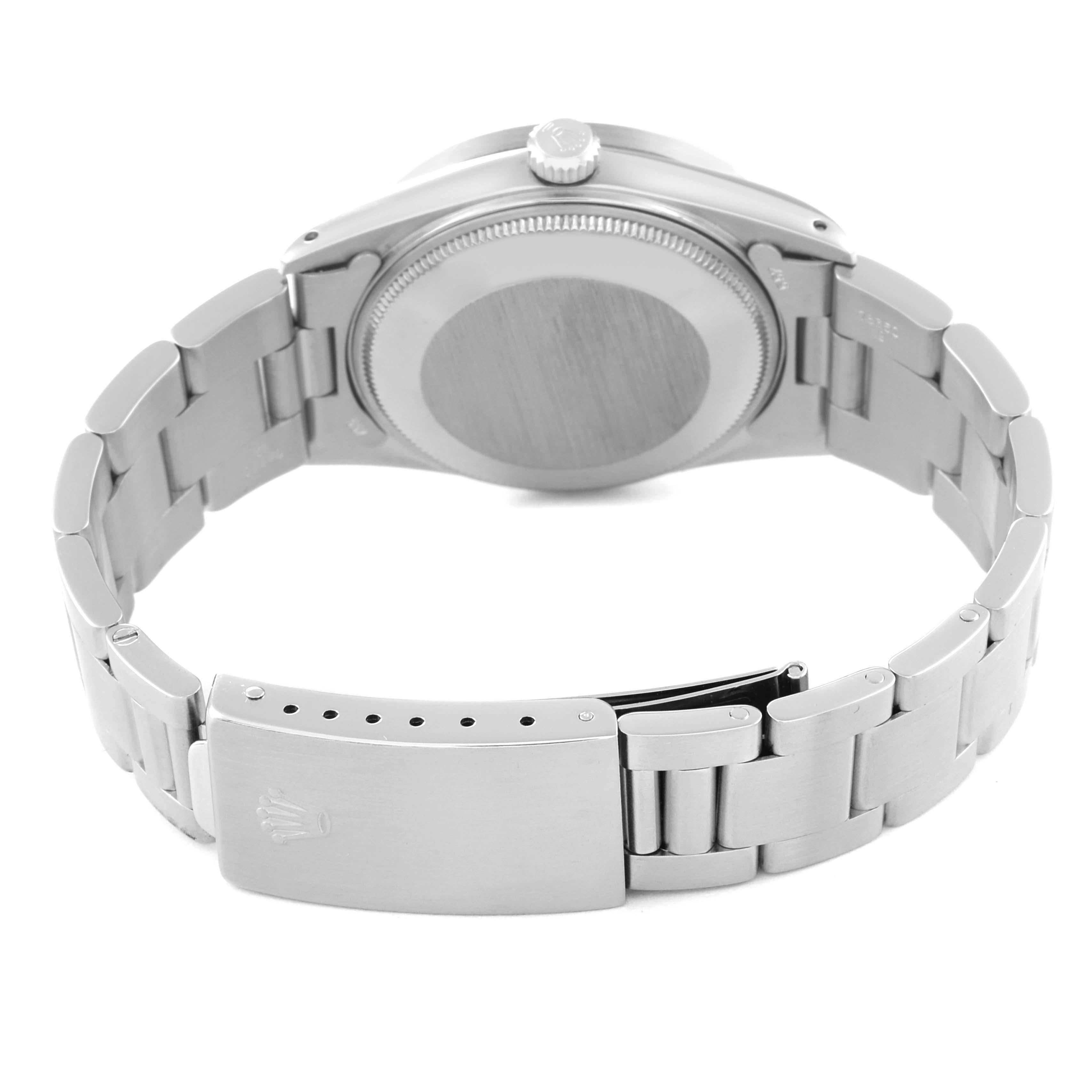 Rolex Date Steel Silver Dial Vintage Mens Watch 15010 4