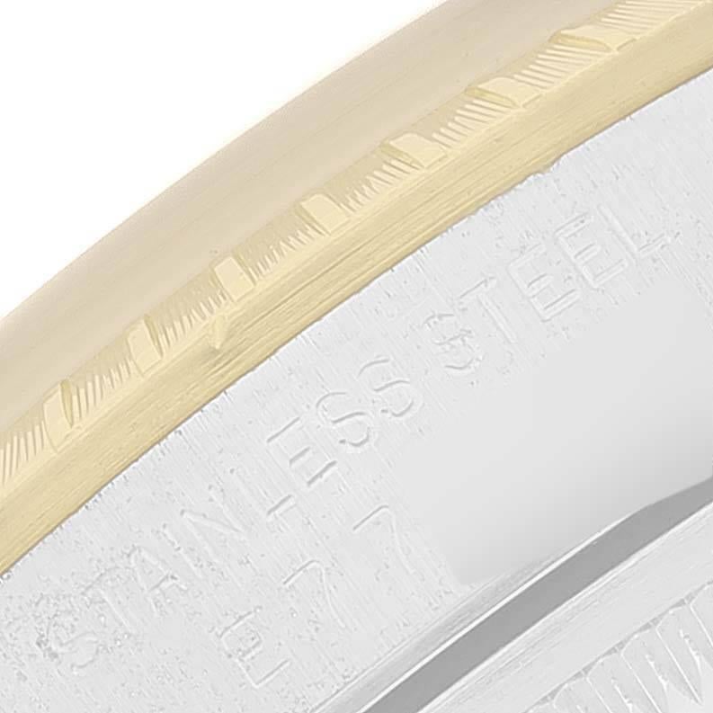 Rolex Date Steel Yellow Gold Baton Dial Oyster Bracelet Mens Watch 15223 3