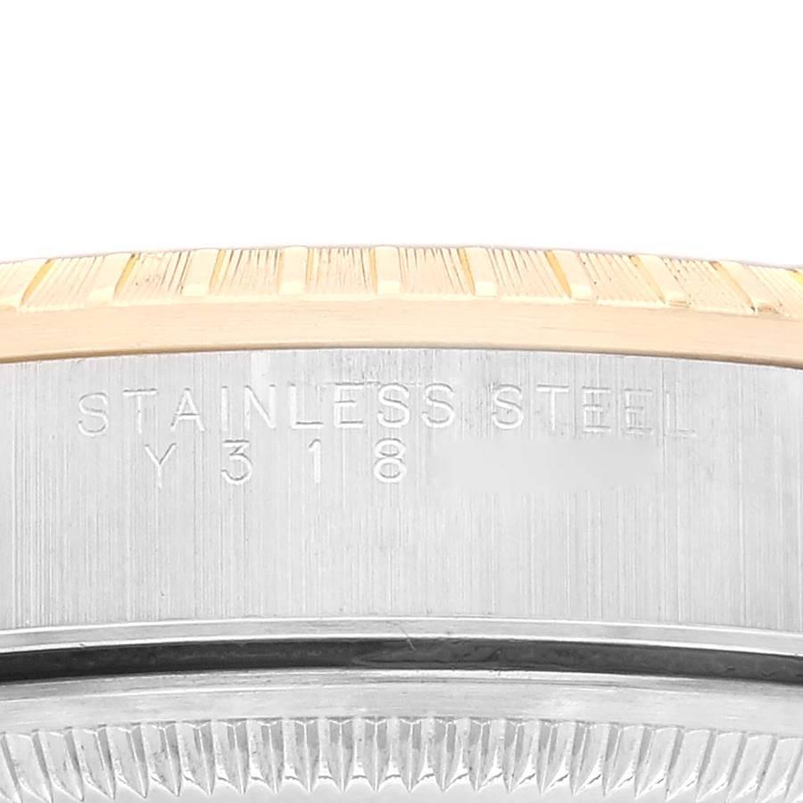 Rolex Date Steel Yellow Gold Blue Dial Mens Watch 15223 Box Papers 3