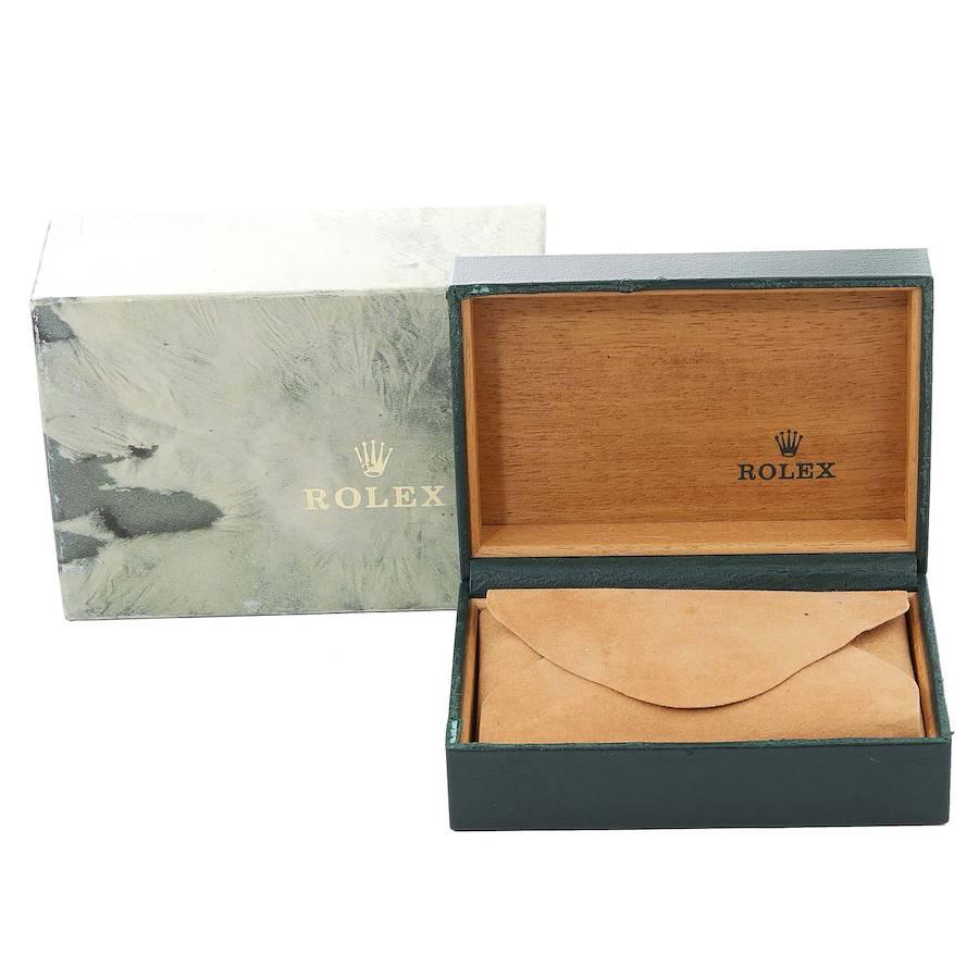 Rolex Date Steel Yellow Gold Engine Turned Bezel Champagne Dial Mens Watch 15223 7