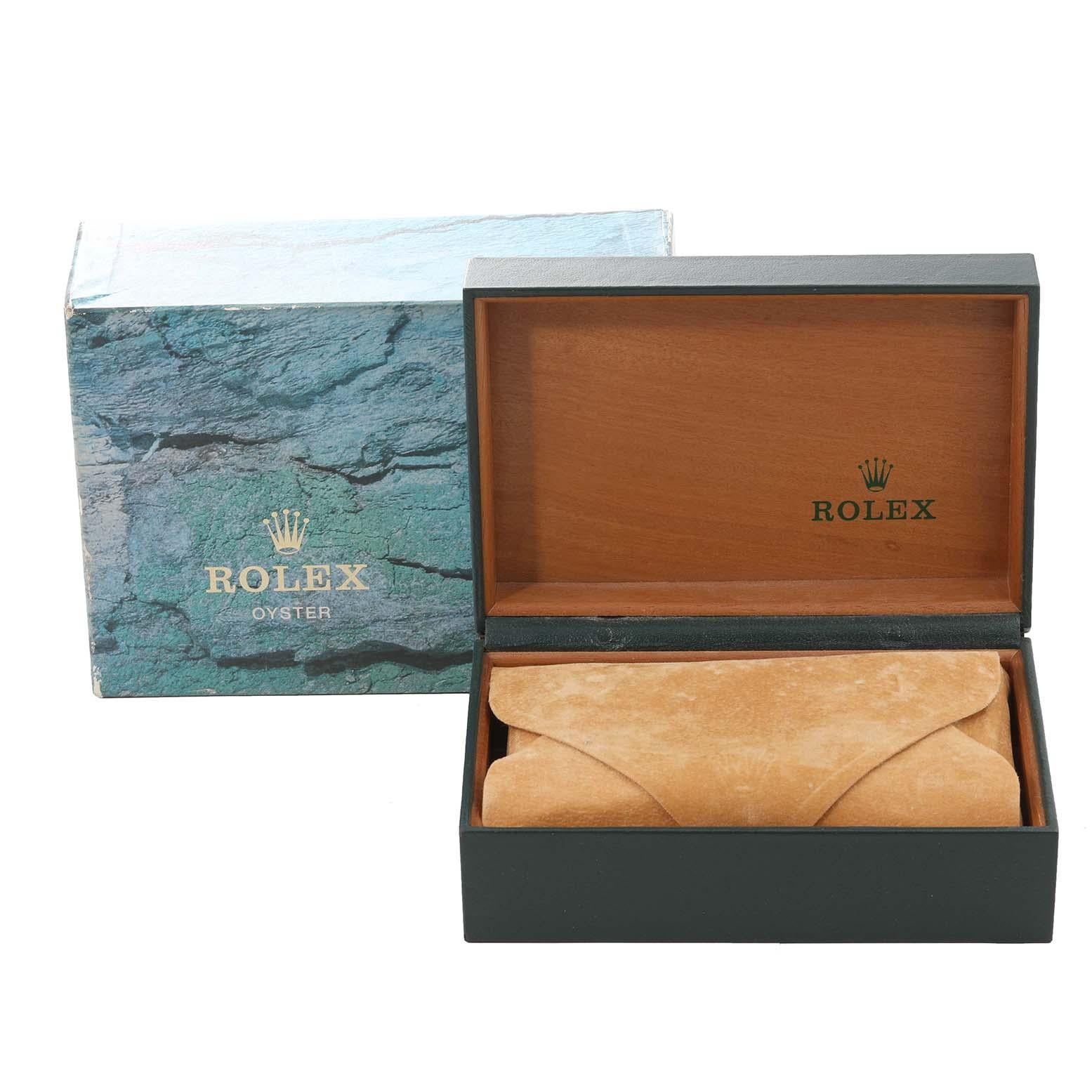 Rolex Date Steel Yellow Gold Engine Turned Bezel Champagne Dial Mens Watch 15223 6