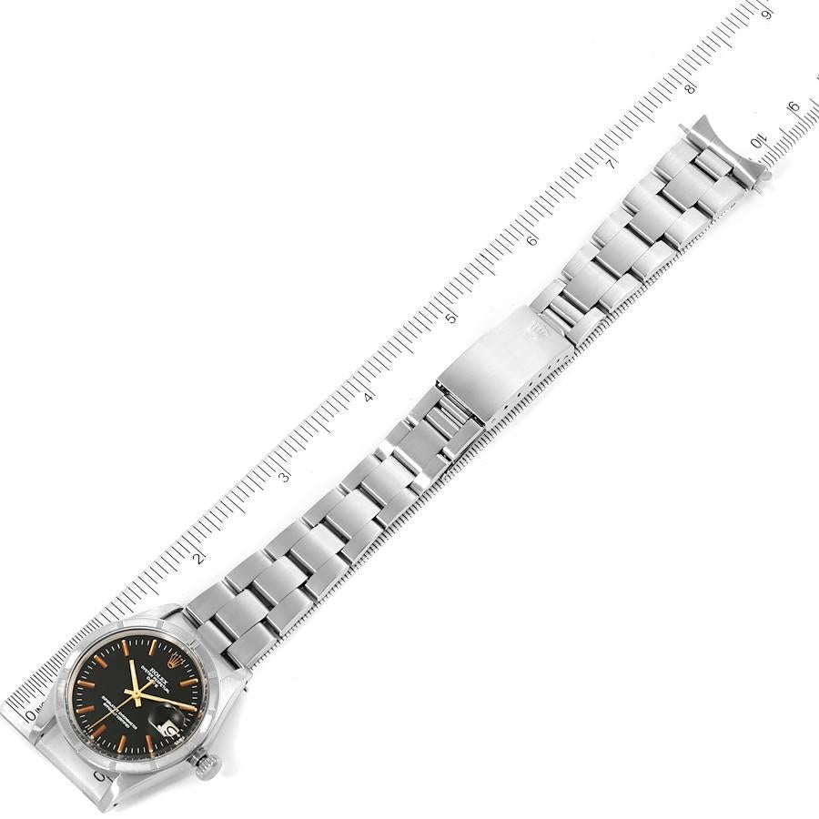 Rolex Date Vintage Black Sigma Dial Stainless Steel Men's Watch 1501 For Sale 7