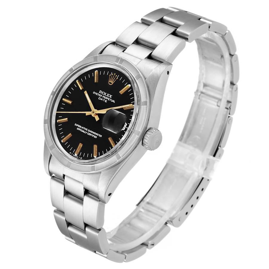 Rolex Date Vintage Black Sigma Dial Stainless Steel Men's Watch 1501 For Sale 1