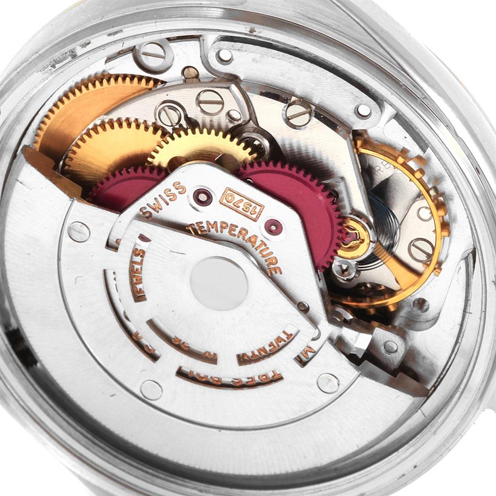 Rolex Date Vintage Steel Yellow Gold White Dial Men's Watch 1600 1