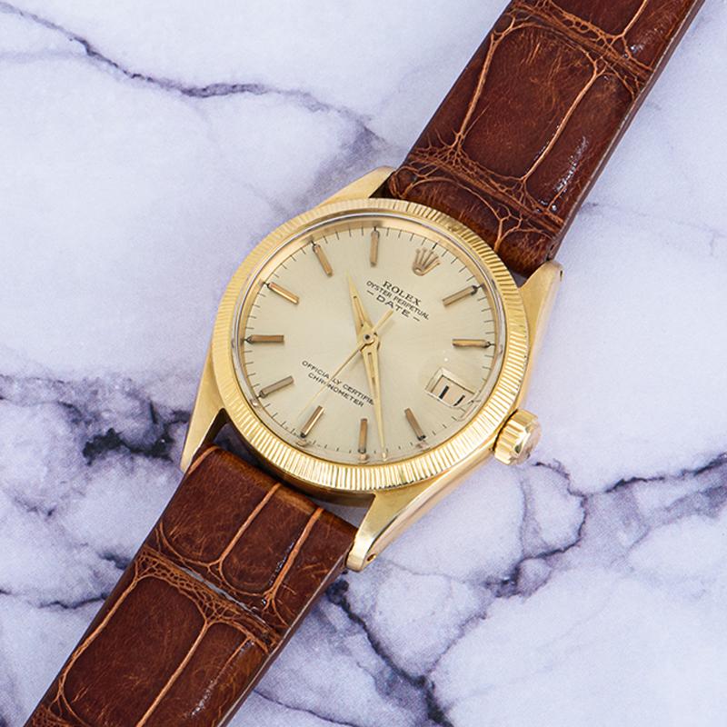 Rolex Date Vintage Yellow Gold 1503 For Sale 3