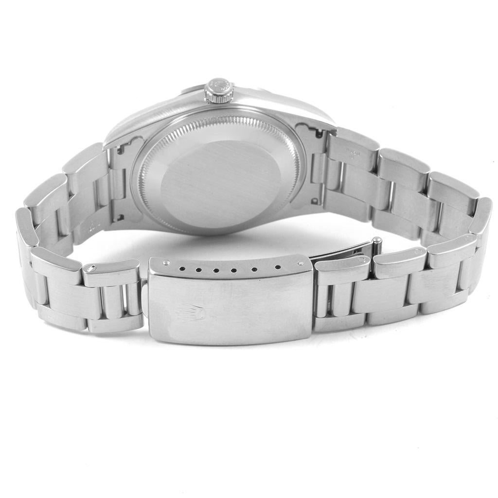 Rolex Date White Arabic Dial Smooth Bezel Steel Men's Watch 15200 Box 7