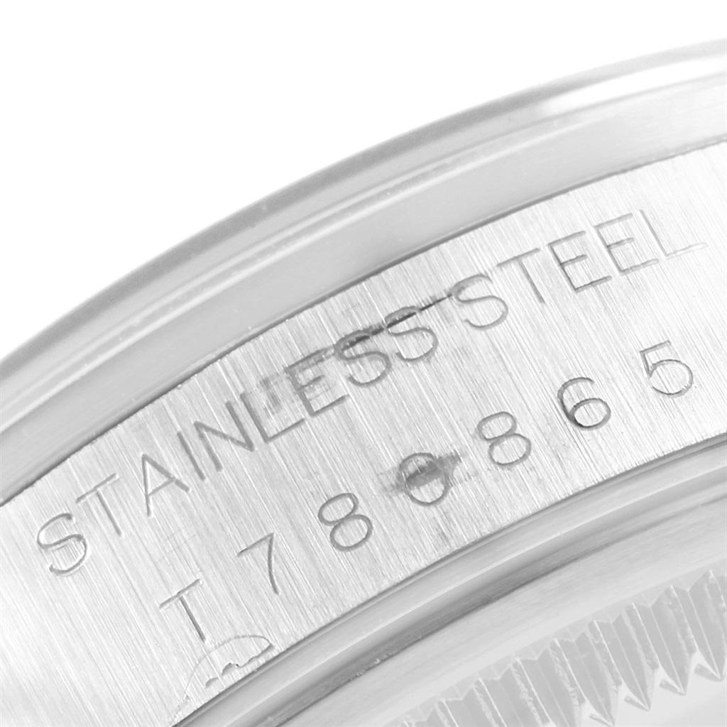 Rolex Date White Arabic Dial Smooth Bezel Steel Men's Watch 15200 Box 6