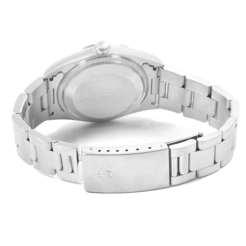 Rolex Date White Arabic Dial Steel Men's Watch 15200 Box 6