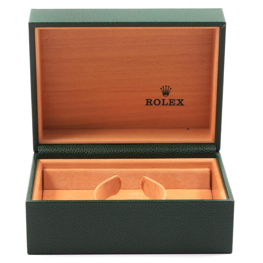 Rolex Date White Arabic Dial Steel Men's Watch 15200 Box 8