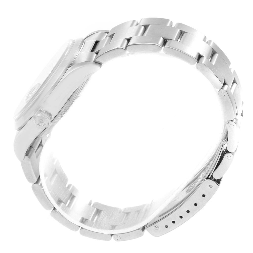 Rolex Date White Arabic Dial Steel Men's Watch 15200 Box 5