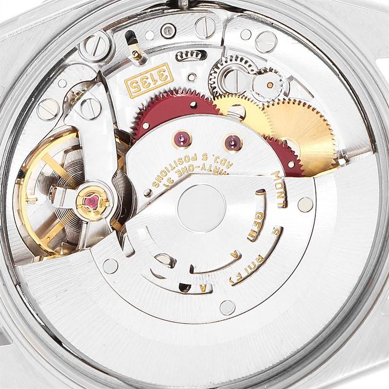 Rolex Date White Dial Engine Turned Bezel Steel Men's Watch 15210 For Sale 6