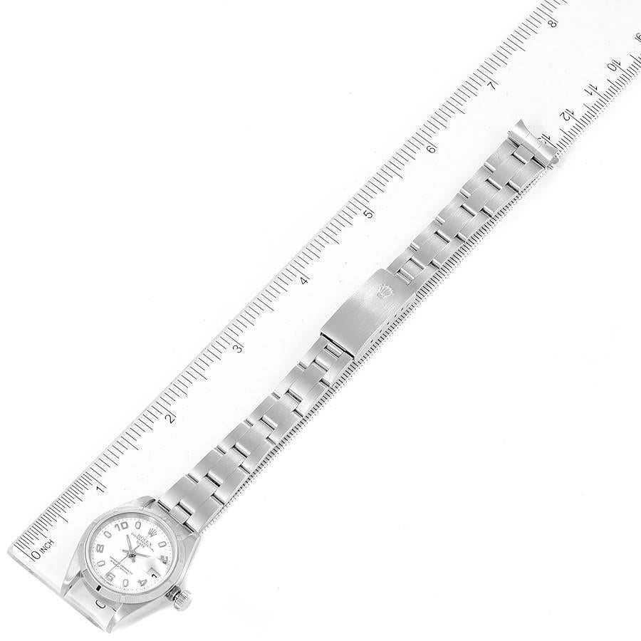 Rolex Date White Dial Oyster Bracelet Steel Ladies Watch 79190 7