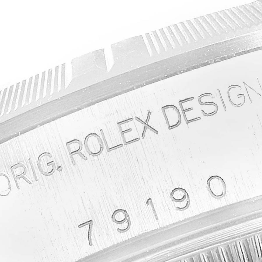 Rolex Date White Dial Oyster Bracelet Steel Ladies Watch 79190 4
