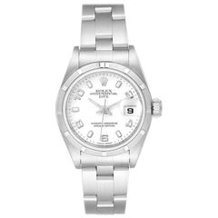 Rolex Date White Dial Oyster Bracelet Steel Ladies Watch 79190