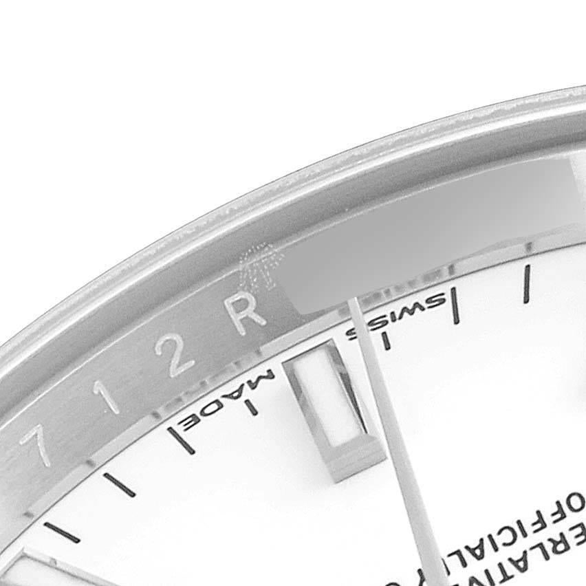 Rolex Date White Dial Oyster Bracelet Steel Men's Watch 115200 Box Card For Sale 3