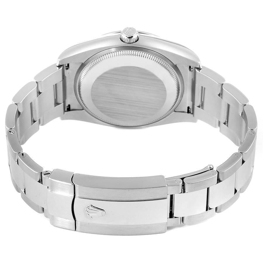 Rolex Date White Dial Oyster Bracelet Steel Men's Watch 115200 Box Card For Sale 6