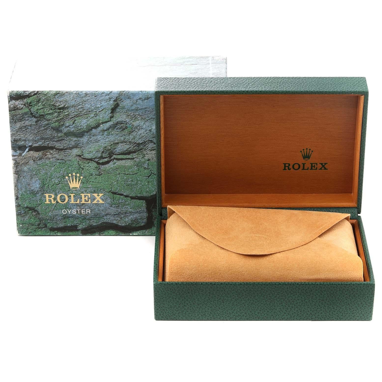 Rolex Date Cadran blanc Bracelet Oyster Acier Montre Homme 15200 en vente 6