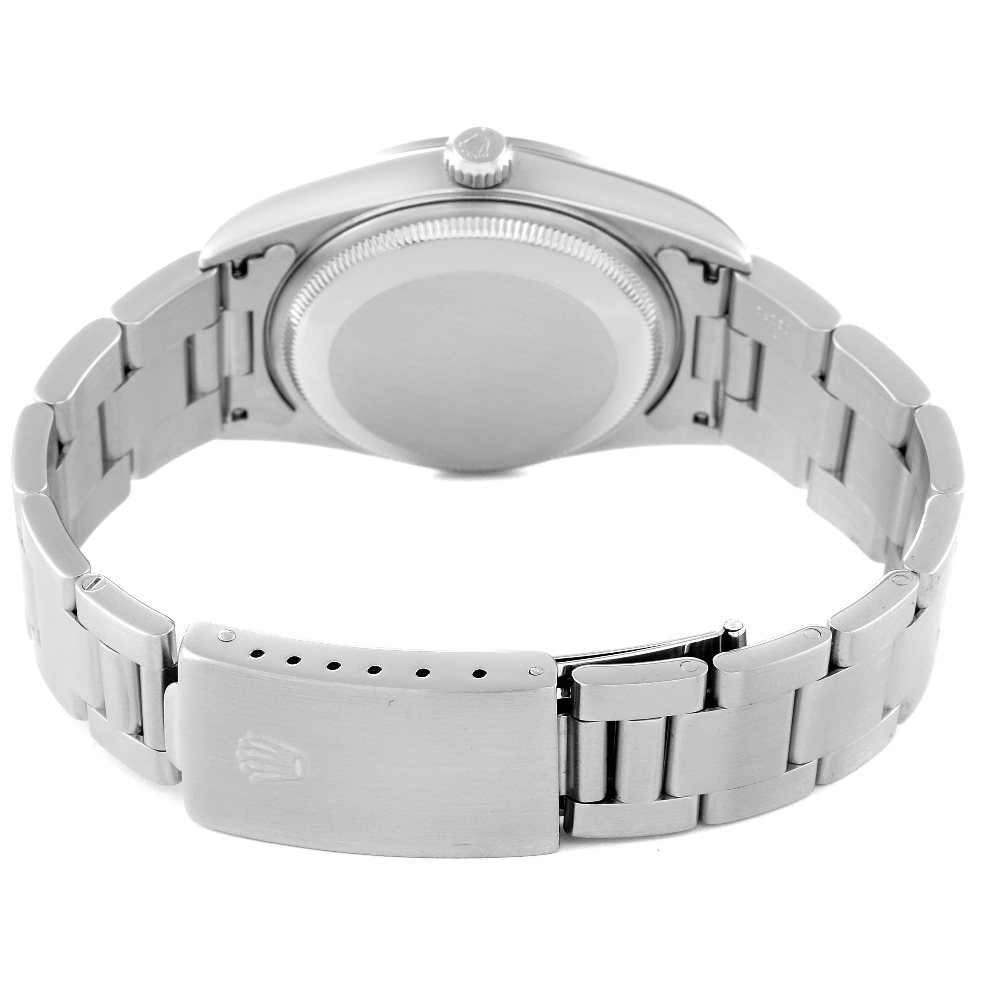 Rolex Date Cadran blanc Bracelet Oyster Acier Montre Homme 15200 en vente 4