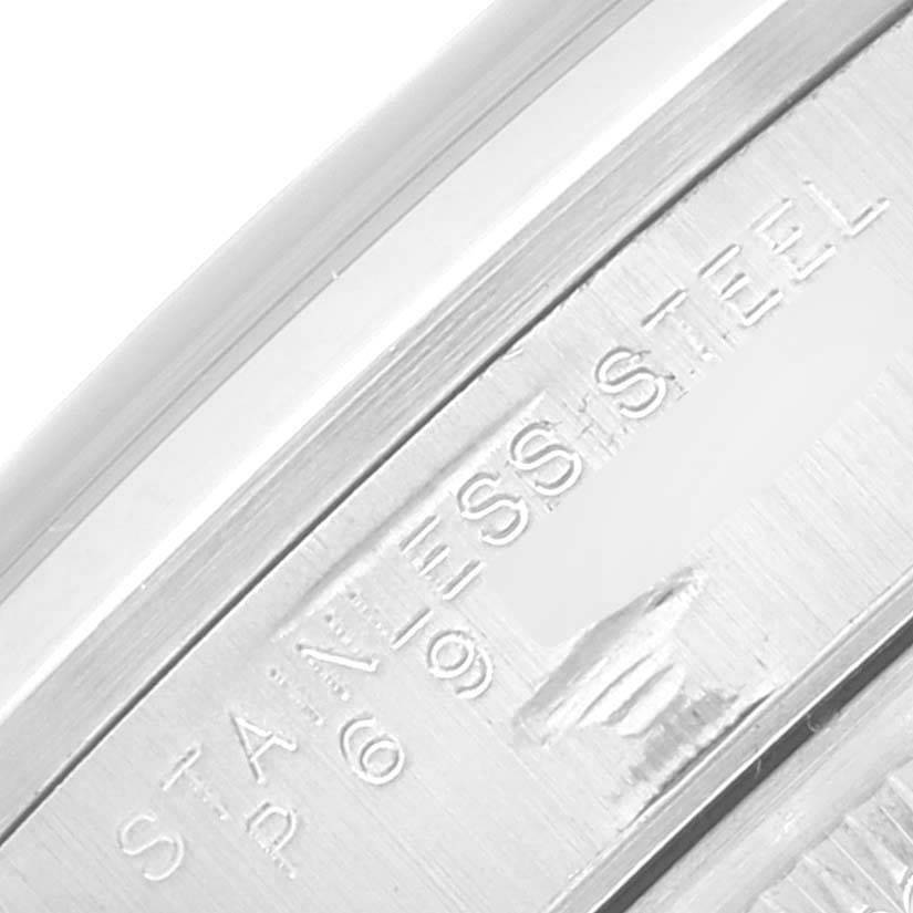 Rolex Date White Dial Smooth Bezel Steel Mens Watch 15200 2