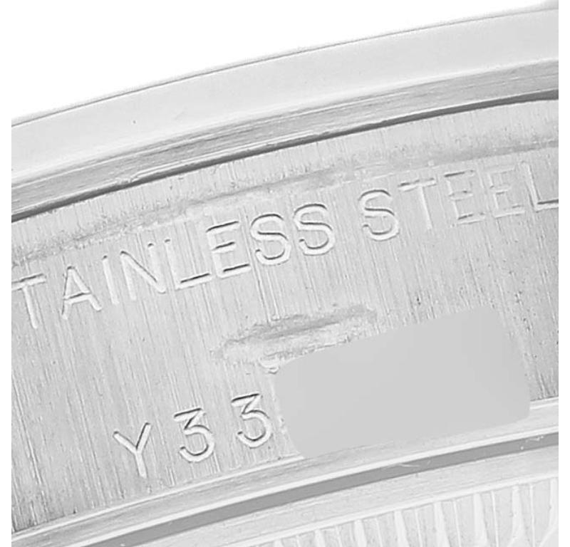 Rolex Date White Roman Dial Domed Bezel Steel Ladies Watch 79160 3