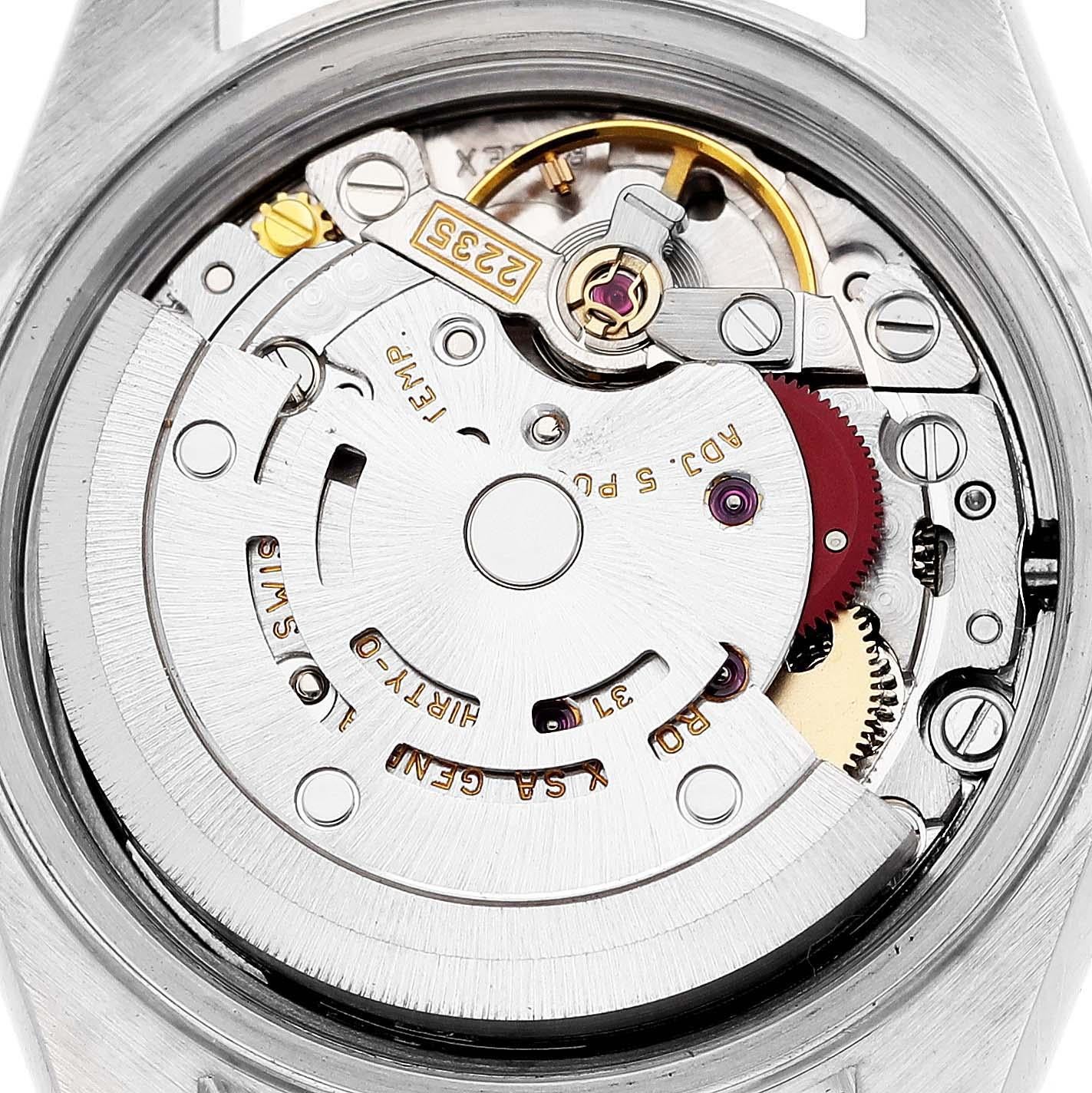 Rolex Date White Roman Dial Domed Bezel Steel Ladies Watch 79160 4