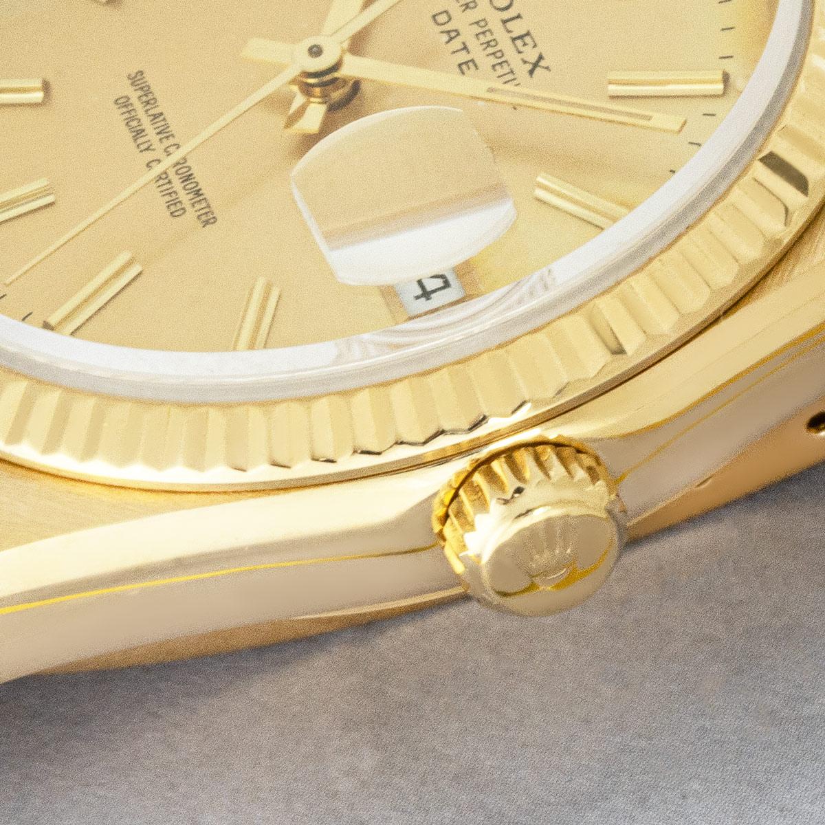 Rolex Date Yellow Gold 15238 For Sale 1