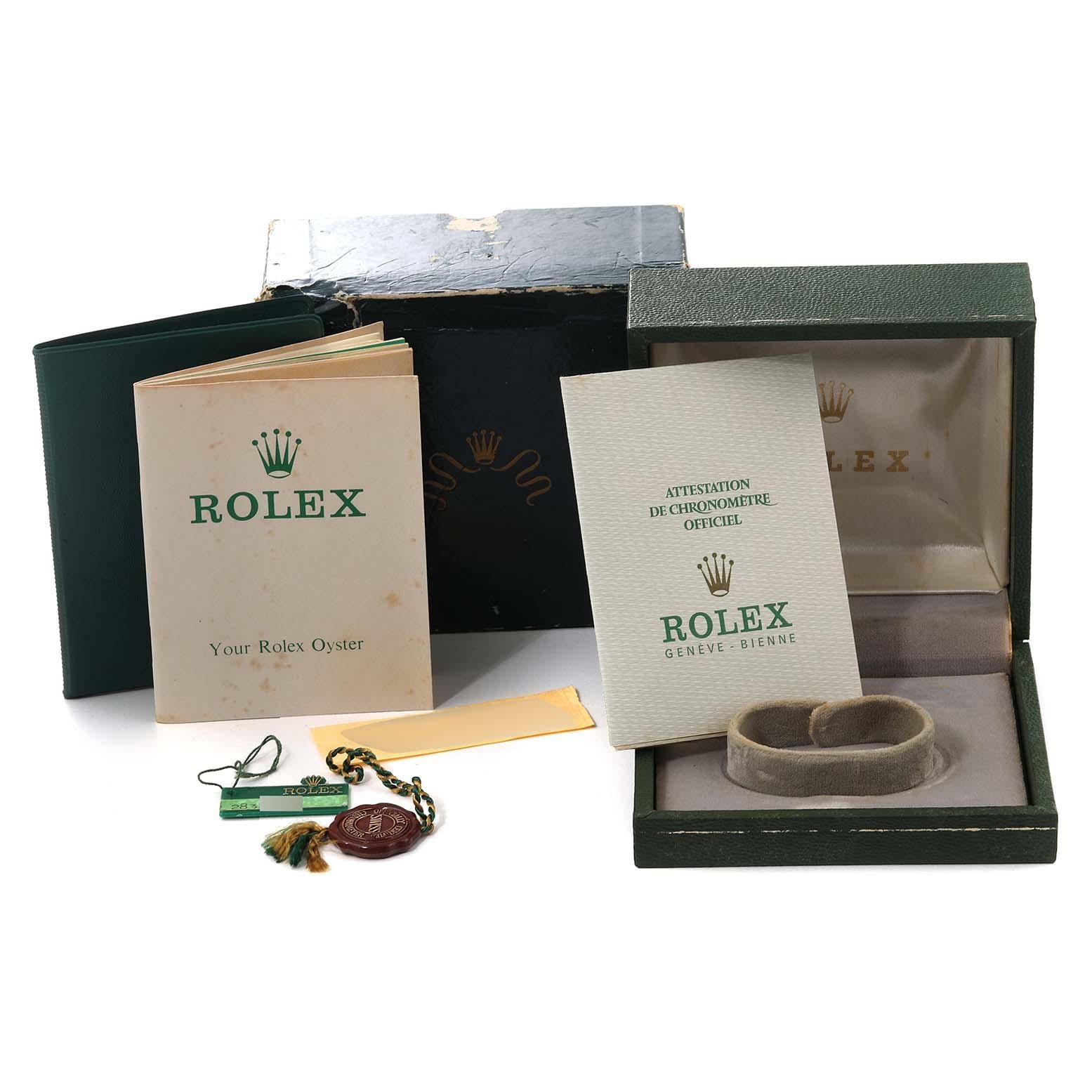 Rolex Date Yellow Gold Champagne Dial Vintage Mens Watch 1503 Box Papers 7