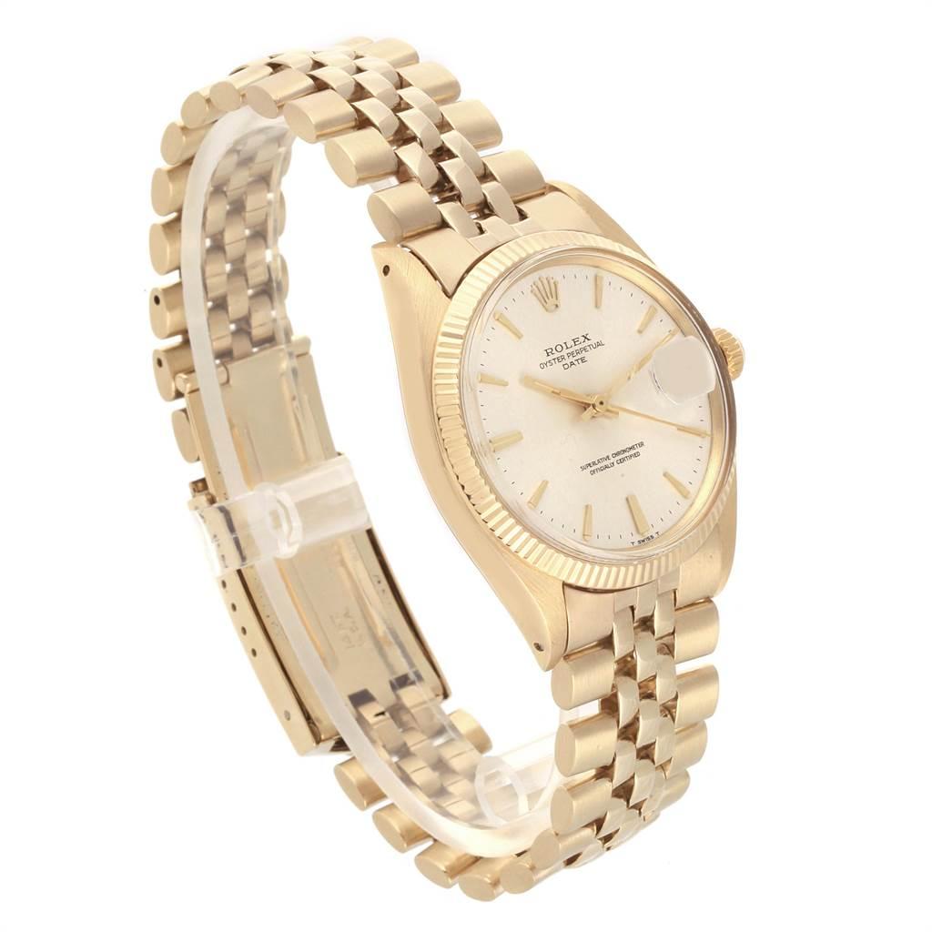 Rolex Date Yellow Gold Jubilee Bracelet Vintage Men's Watch 1503 Box 1