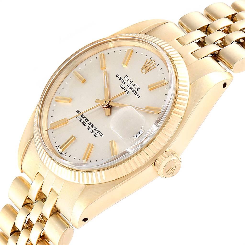 Rolex Date Yellow Gold Jubilee Bracelet Vintage Men's Watch 1503 Box 2