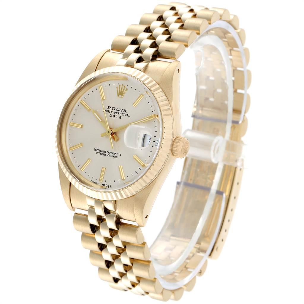 Rolex Date Yellow Gold Jubilee Bracelet Vintage Men's Watch 1503 1